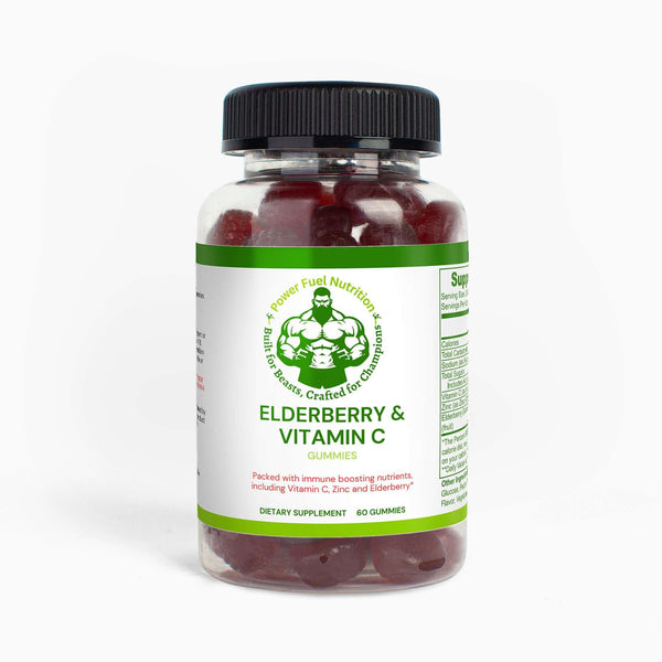 Elderberry & Vitamin C Gummies> Boost your immune system with Power Fuel Nutrition Elderberry & Vitamin C Gummies! These delicious gummies provide essential vitamins and antioxidants. > $25.44 > Power Fuel Nutrition